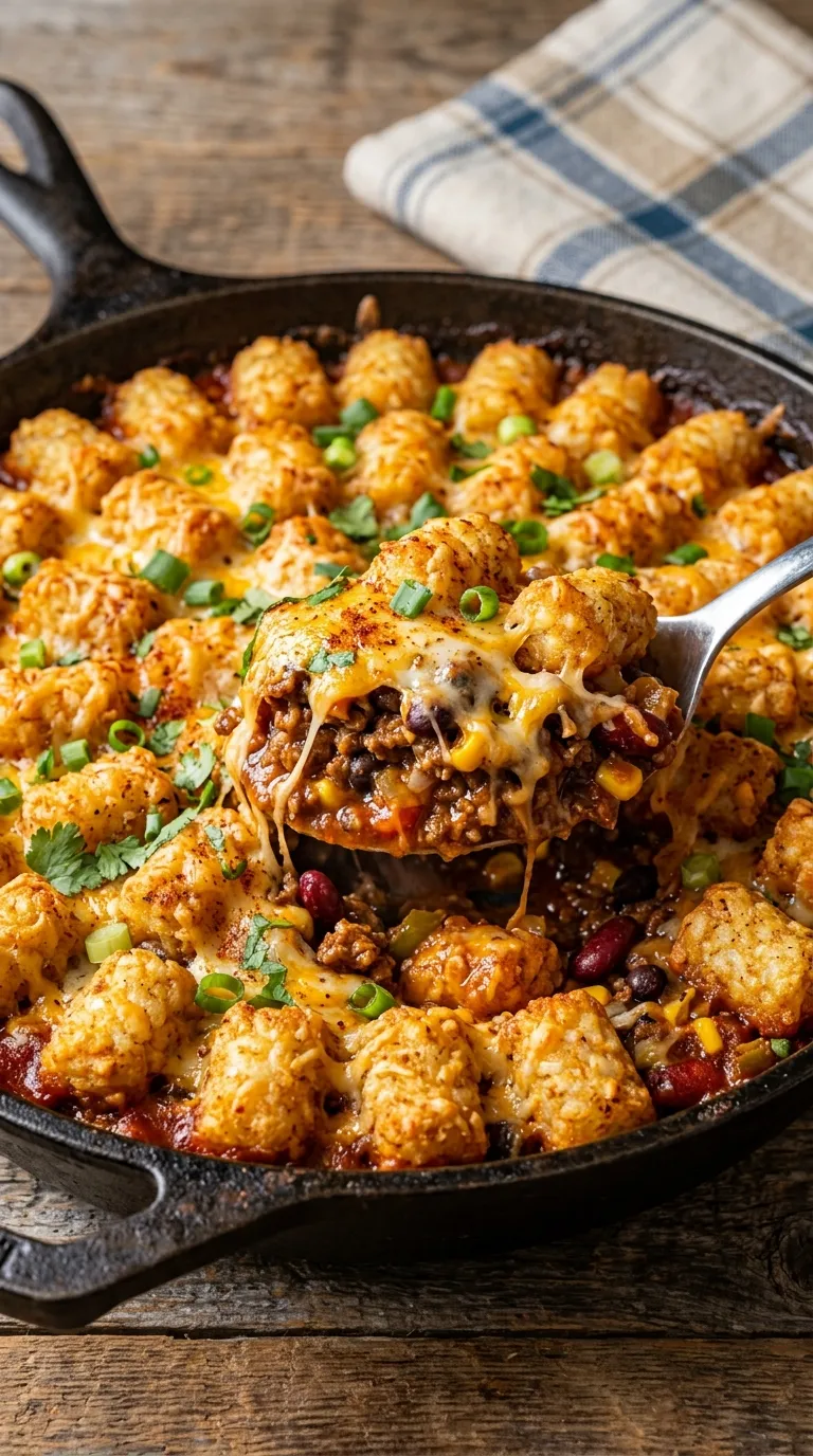 Cowboy Tater Tot Casserole