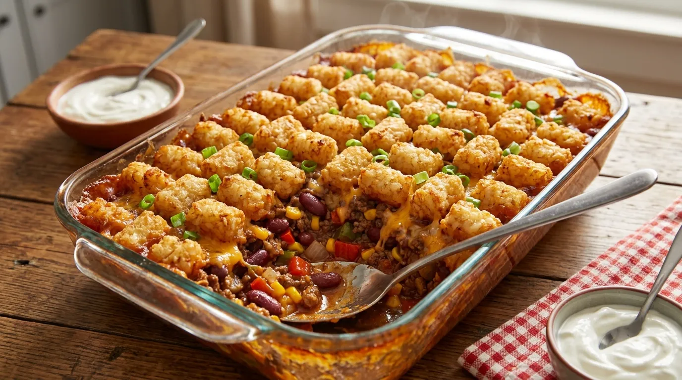 Cowboy Tater Tot Casserole
