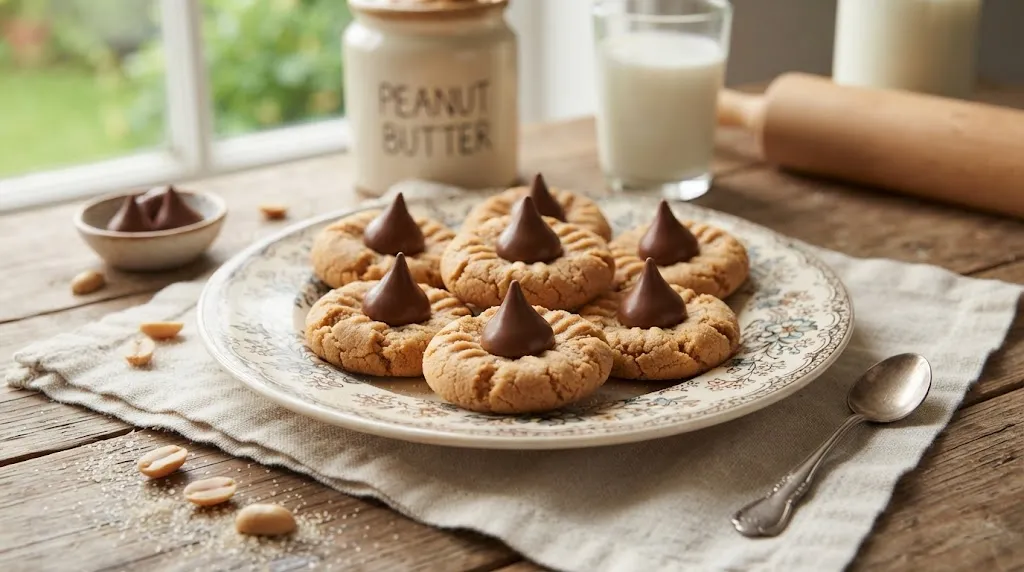 Peanut Butter Kiss Cookies Recipe